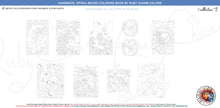 Load image into Gallery viewer, Ruby Charm Colors 28 Artful Illustrations for Coloring Enthusiasts - Collection 2, handmade, spiral bound, heavy paper adult coloring book