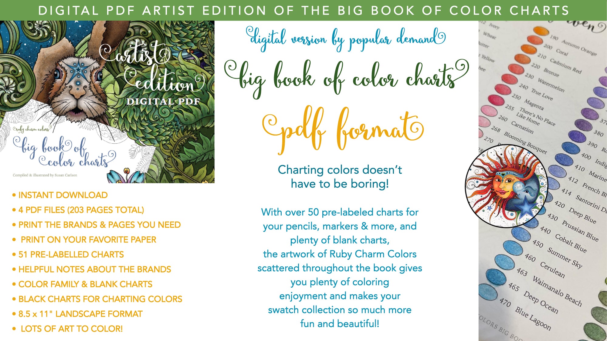 Big Book of Color Charts Digital version! RubyCharmColors