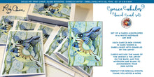 Load image into Gallery viewer, Set of 6 giclee, artist-signed greeting cards w/envelopes: Peace Whales