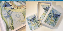 Load image into Gallery viewer, Set of 6 giclee, artist-signed greeting cards w/envelopes: Peace Whales