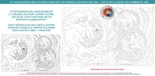 Load image into Gallery viewer, Otters and the Moon: downloadable printable 4-page PDF for coloring