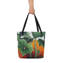 Load image into Gallery viewer, "Garden Goods" Pumpkins All-Over Print 16 x 20" Tote with Inside Pocket by Ruby Charm Colors