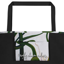 Load image into Gallery viewer, "Garden Goods" Garlic All-Over Print 16 x 20" Tote with Inside Pocket by Ruby Charm Colors