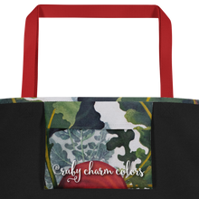 Load image into Gallery viewer, "Garden Goods" Beets All-Over Print 16 x 20" Tote with Inside Pocket  by Ruby Charm Colors