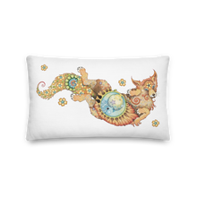 Load image into Gallery viewer, Foxy Premium Pillow by Ruby Charm Colors, 20" x 12"