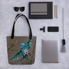 Load image into Gallery viewer, Litte Bird 15" x 15" Simple Tote by Ruby Charm Colors