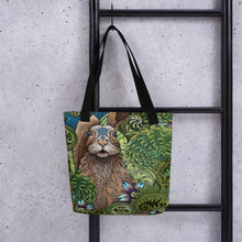 Load image into Gallery viewer, Spring Rabbit Simple 15" x 15" Tote by Ruby Charm Colors