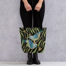 Load image into Gallery viewer, Prairie Birds Simple 15" x 15" Tote bag by Ruby Charm Colors