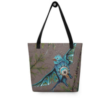 Load image into Gallery viewer, Litte Bird 15" x 15" Simple Tote by Ruby Charm Colors