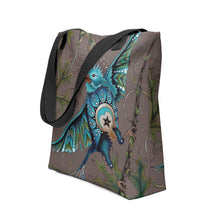 Load image into Gallery viewer, Litte Bird 15" x 15" Simple Tote by Ruby Charm Colors