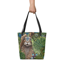 Load image into Gallery viewer, Spring Rabbit Simple 15" x 15" Tote by Ruby Charm Colors