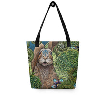 Load image into Gallery viewer, Spring Rabbit Simple 15" x 15" Tote by Ruby Charm Colors