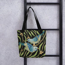 Load image into Gallery viewer, Prairie Birds Simple 15" x 15" Tote bag by Ruby Charm Colors