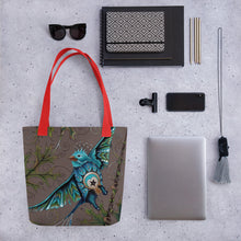 Load image into Gallery viewer, Litte Bird 15" x 15" Simple Tote by Ruby Charm Colors