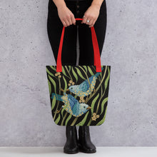 Load image into Gallery viewer, Prairie Birds Simple 15" x 15" Tote bag by Ruby Charm Colors