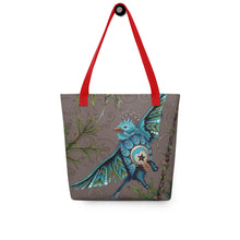 Load image into Gallery viewer, Litte Bird 15" x 15" Simple Tote by Ruby Charm Colors