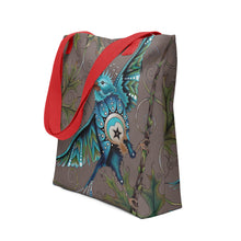 Load image into Gallery viewer, Litte Bird 15" x 15" Simple Tote by Ruby Charm Colors