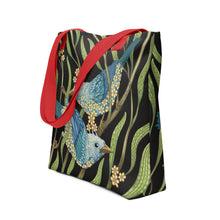 Load image into Gallery viewer, Prairie Birds Simple 15" x 15" Tote bag by Ruby Charm Colors