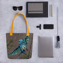 Load image into Gallery viewer, Litte Bird 15" x 15" Simple Tote by Ruby Charm Colors
