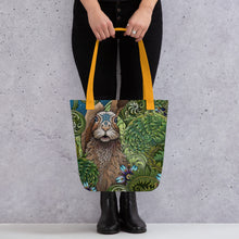 Load image into Gallery viewer, Spring Rabbit Simple 15" x 15" Tote by Ruby Charm Colors
