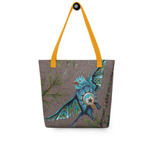 Load image into Gallery viewer, Litte Bird 15" x 15" Simple Tote by Ruby Charm Colors