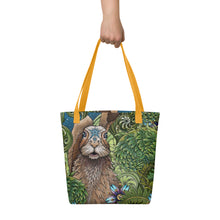 Load image into Gallery viewer, Spring Rabbit Simple 15" x 15" Tote by Ruby Charm Colors