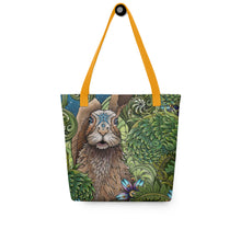 Load image into Gallery viewer, Spring Rabbit Simple 15" x 15" Tote by Ruby Charm Colors