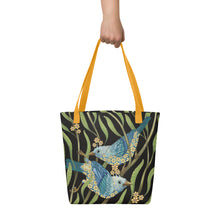 Load image into Gallery viewer, Prairie Birds Simple 15" x 15" Tote bag by Ruby Charm Colors