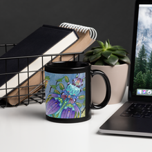 Load image into Gallery viewer, Insectimaginary 2 Black Glossy Mug by Ruby Charm Colors