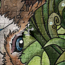 Load image into Gallery viewer, Jigsaw puzzle, Spring Rabbit by Ruby Charm Colors