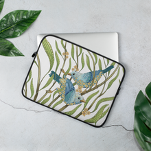 Load image into Gallery viewer, Prairie Birds Sleeve for up to 13" and 15" Laptops and Tablets by Ruby Charm Colors