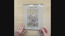 Load and play video in Gallery viewer, Ruby Charm Colors 28 Artful Illustrations for Coloring Enthusiasts - Collection 2, handmade, spiral bound, heavy paper adult coloring book