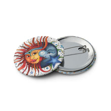 Load image into Gallery viewer, Set of 5 pin buttons by Ruby Charm Colors: Collection 2