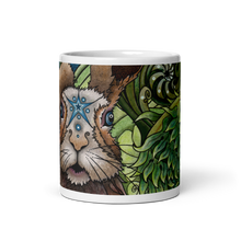 Load image into Gallery viewer, Spring Rabbit White Glossy Mug by Ruby Charm Colors
