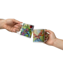 Load image into Gallery viewer, Insectimaginary 1 White Glossy Mug by Ruby Charm Colors