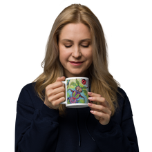 Load image into Gallery viewer, Insectimaginary 1 White Glossy Mug by Ruby Charm Colors