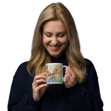 Load image into Gallery viewer, Insectimaginary 1 White Glossy Mug by Ruby Charm Colors