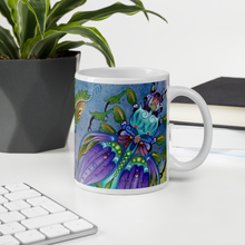 Load image into Gallery viewer, Insectimaginary 2 White Glossy Mug by Ruby Charm Colors