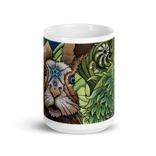 Load image into Gallery viewer, Spring Rabbit White Glossy Mug by Ruby Charm Colors