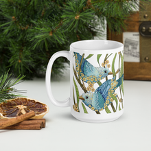 Load image into Gallery viewer, Prairie Birds White Glossy Mug by Ruby Charm Colors