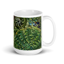 Load image into Gallery viewer, Spring Rabbit White Glossy Mug by Ruby Charm Colors