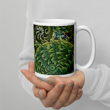 Load image into Gallery viewer, Spring Rabbit White Glossy Mug by Ruby Charm Colors