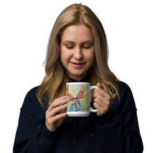 Load image into Gallery viewer, Insectimaginary 1 White Glossy Mug by Ruby Charm Colors
