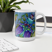 Load image into Gallery viewer, Insectimaginary 2 White Glossy Mug by Ruby Charm Colors