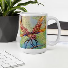 Load image into Gallery viewer, Insectimaginary 1 White Glossy Mug by Ruby Charm Colors