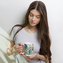 Load image into Gallery viewer, Prairie Birds White Glossy Mug by Ruby Charm Colors