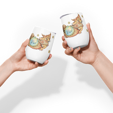 Load image into Gallery viewer, Foxy "Paws & Refresh" Wine Tumbler by Ruby Charm Colors