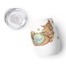 Load image into Gallery viewer, Foxy "Paws & Refresh" Wine Tumbler by Ruby Charm Colors