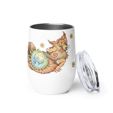 Load image into Gallery viewer, Foxy "Paws & Refresh" Wine Tumbler by Ruby Charm Colors