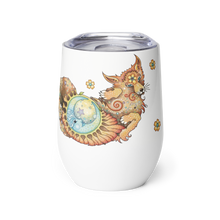 Load image into Gallery viewer, Foxy "Paws & Refresh" Wine Tumbler by Ruby Charm Colors